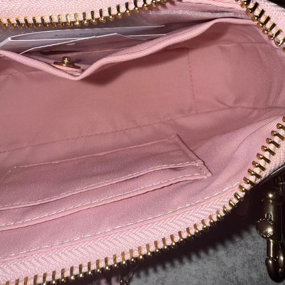 Coach Pink Teri Mini Crossbody Bag With Bows - Picture 4 of 8